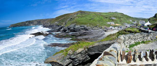 Landschaftsbildpanorama Bild Cornwall