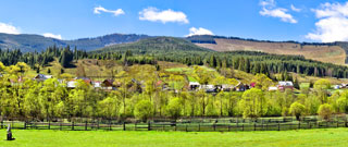 Landschaftspanoramabild Rumänien